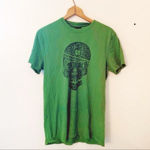 Lucky Brand || Men’s Green Skull T-shirt